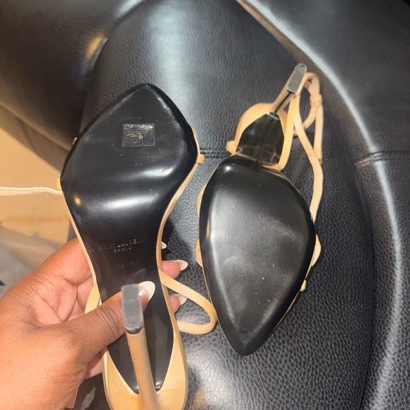Saint Laurent Satin Crystal Embellishment Heels - Picture 5 of 6